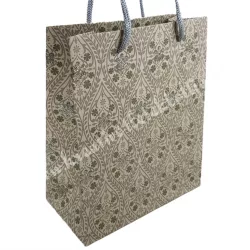   Karácsonyi dísztasak, glitteres, szürke-ezüst, 17x8,5x21 cm