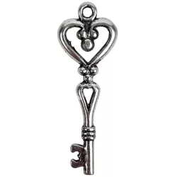 CCB medál, kulcs, platina, 1,5x4,3 cm