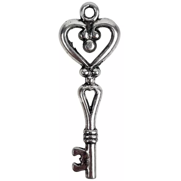 CCB medál, kulcs, platina, 1,5x4,3 cm
