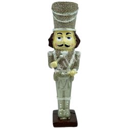 Polyresin diótörő dobbal, álló, 4,5x16 cm