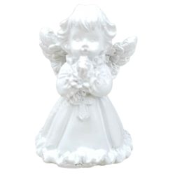 Fehér angyalka, imádkozó, 3,5x5 cm