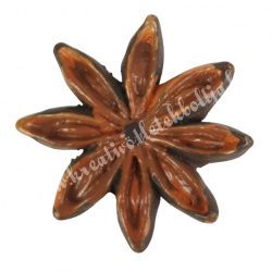 Ragasztható polyresin csillagánizs, barna, 3,3 cm