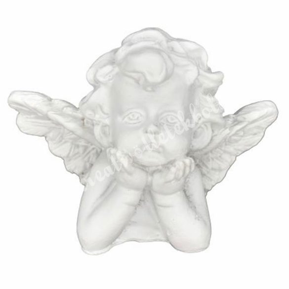 Polyresin angyal, könyöklő, 5x3,5 cm