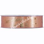 Karácsonyi szalag, Merry Christmas felirattal, 2,5 cm (32)