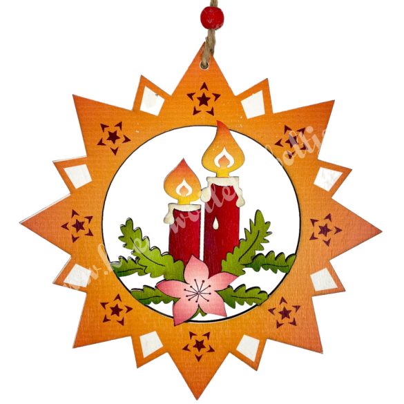 Karácsonyi dekoráció, gyertyák