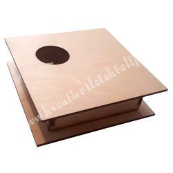 Dekor alap, fadoboz kivágott körrel, aszimetrikus