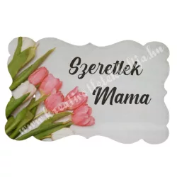 Dekor tábla, 8,5x5,5 cm