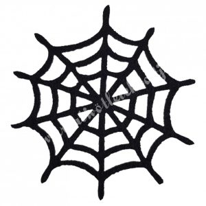 Filc pókháló, fekete, 7,5 cm
