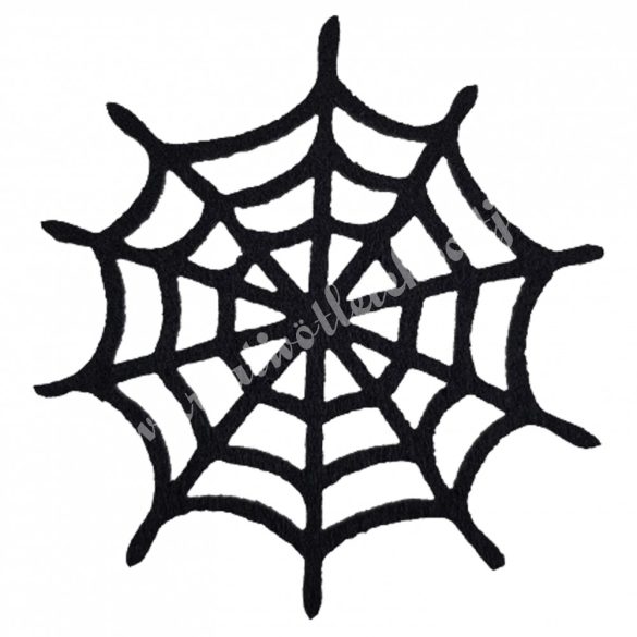 Filc pókháló, fekete, 7,5 cm