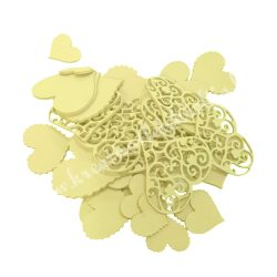   Dekorgumi szív csomagban, vegyes méret, vanília, 44 db/csomag