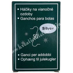 Kampó, ezüst, 3,5 cm, 50 db/csomag