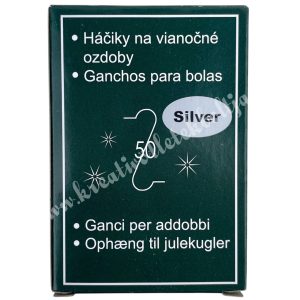 Kampó, ezüst, 3,5 cm, 50 db/csomag