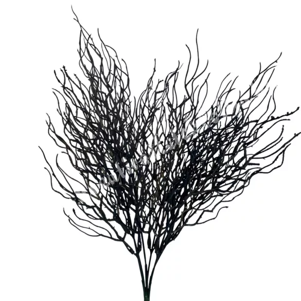 Műanyag faág, sötétbarna, 40 cm