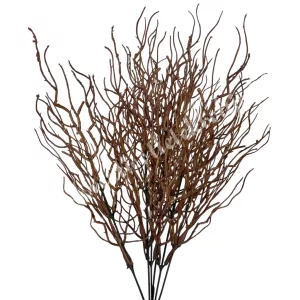Műanyag faág, barna, 40 cm