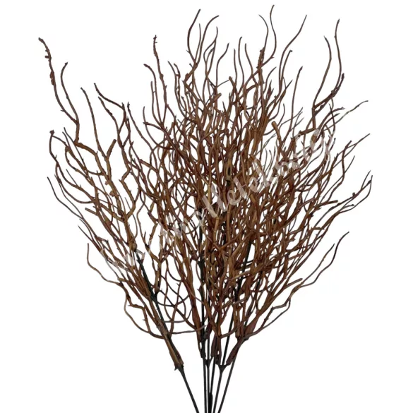 Műanyag faág, barna, 40 cm