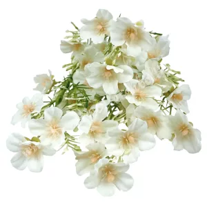 Apró virágos csokor, fehér, 34 cm