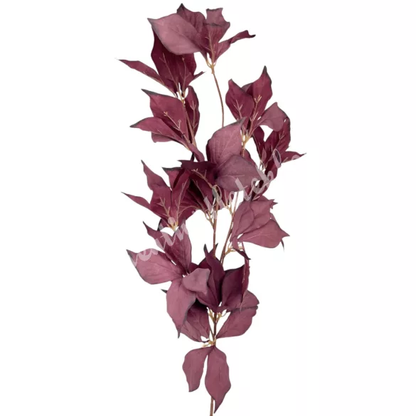Őszi leveles ág, burgundi, 84 cm