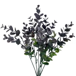 Eukaliptusz csokor, barna-zöld, 34 cm