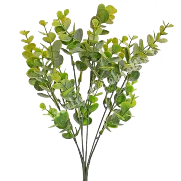 Eukaliptusz csokor, zöld, 33 cm