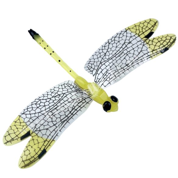 Csipeszes szitakötő, sárga, 14x3 cm