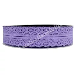 Nylon csipke, lila, 3 cm