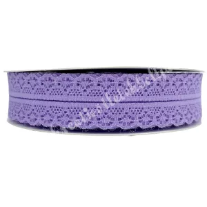 Nylon csipke, lila, 3 cm