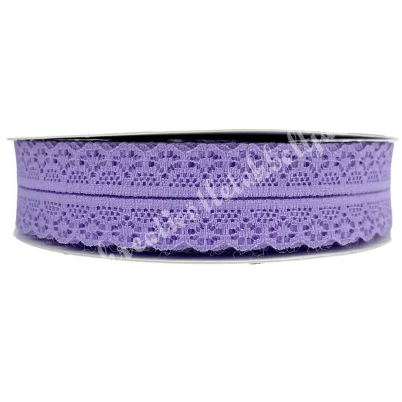Nylon csipke, lila, 3 cm