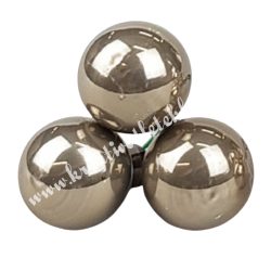 Betűzős üveggömb, grafit, fényes, 2 cm, 3 db/csokor