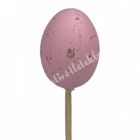 Beszúrós műanyag tojás, rózsaszín, 2x2,5 cm