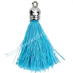 Textil bojt, világoskék, 1x5,5 cm