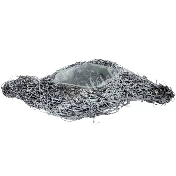 Vessző alap, havas, 41x16 cm