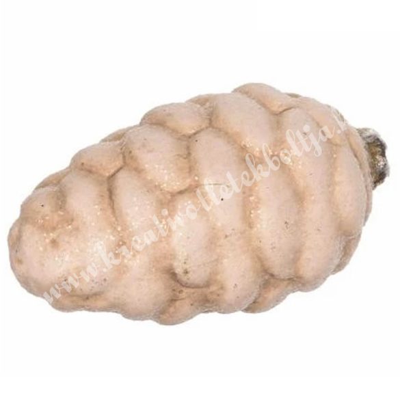 Kerámia toboz, csillámos, 12x6 cm