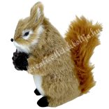 Textil mókus, makkal, 12x12,5 cm