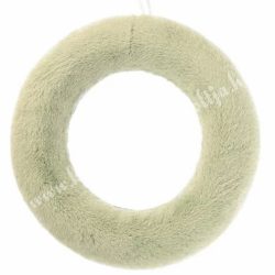 Textil félkoszorú alap, halványzöld, 36 cm