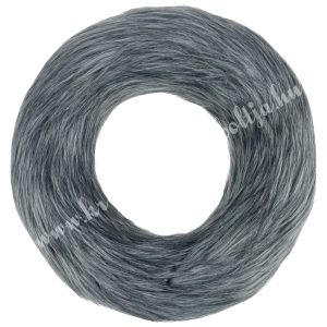 Szőrmés koszorú alap, szürke, 25 cm