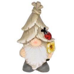 Kerámia manó virággal, 9,5x16,5 cm