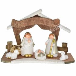 Fa betlehem, csillámos, 21,5x15,5 cm