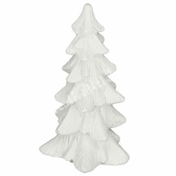 Polyresin fenyőfa, fehér, 5x8,5 cm