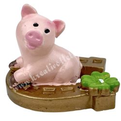 Polyresin malac, patkóval, 4x3 cm