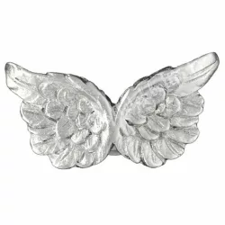Ragasztható angyalszárny, ezüst, 4x2 cm