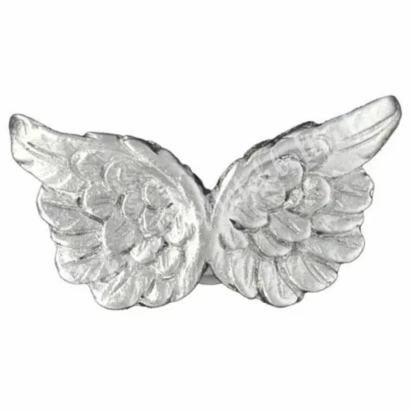 Ragasztható angyalszárny, ezüst, 4x2 cm