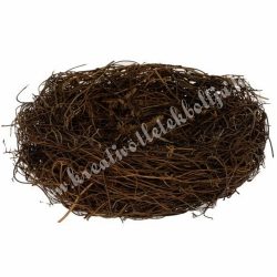 Fészek, barna, 15x4 cm