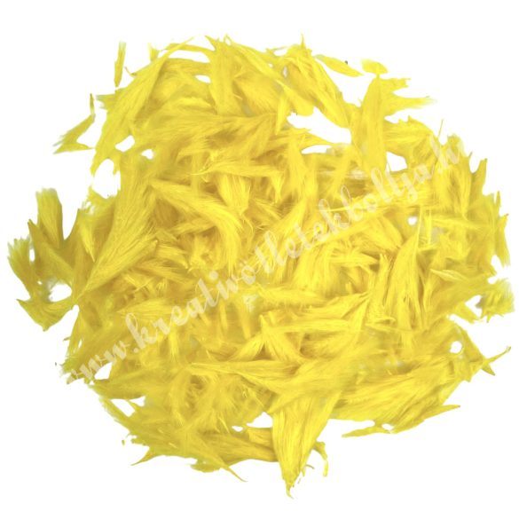 Madártoll, sárga, 3-7 cm, 5 g/csomag
