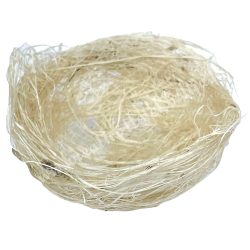 Szizál fészek, natúr, 6x2 cm