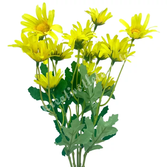 Margaréta csokor, sárga, 37 cm