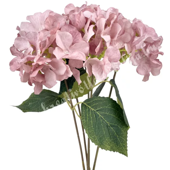 Hortenzia csokor, mályva, 42 cm