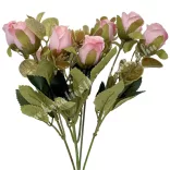 Rózsacsokor, rózsaszín, 28 cm