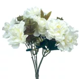 Mályvarózsa csokor, fehér, 29 cm