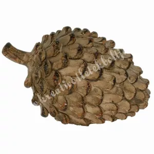 Polyresin toboz, barna, 9x5,5 cm
