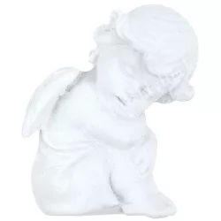 Polyresin angyal, ülő, 3,5x4 cm